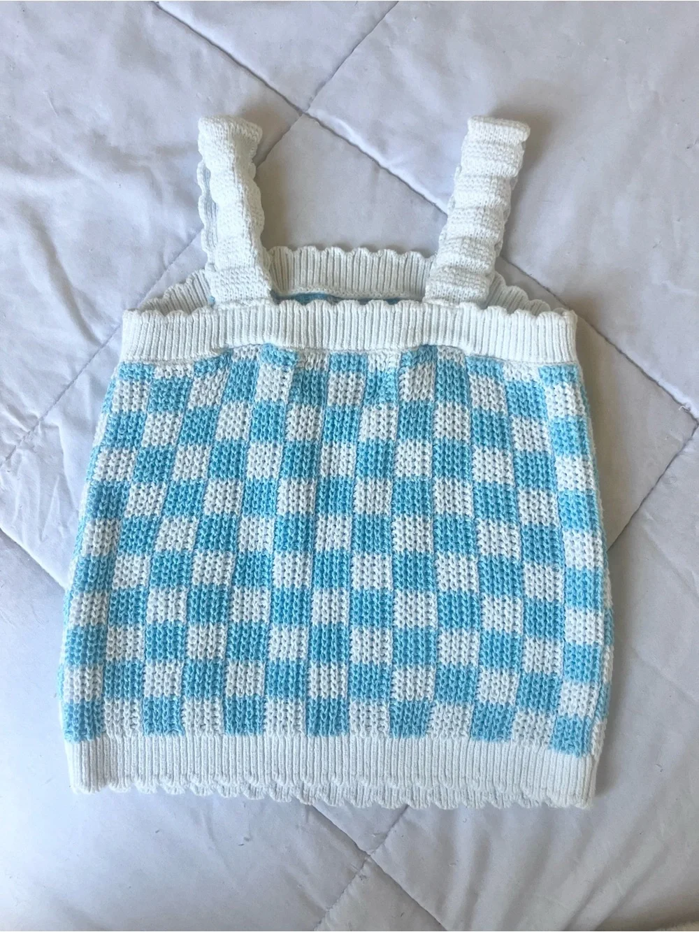 Old Navy Checkered Knit Tank, Small